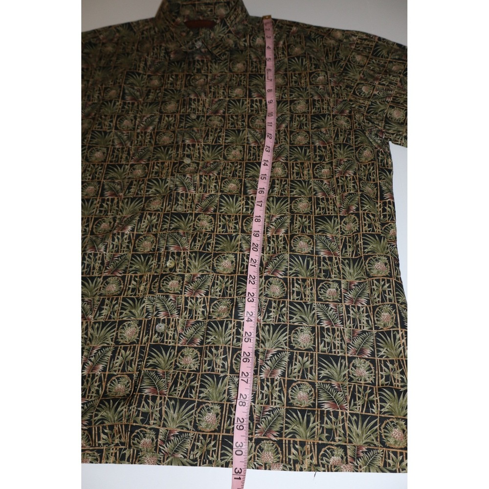 Tori Richard Honolulu Mens XL Tropical Palm Print Button Down Cruise Shirt - Picture 10 of 11